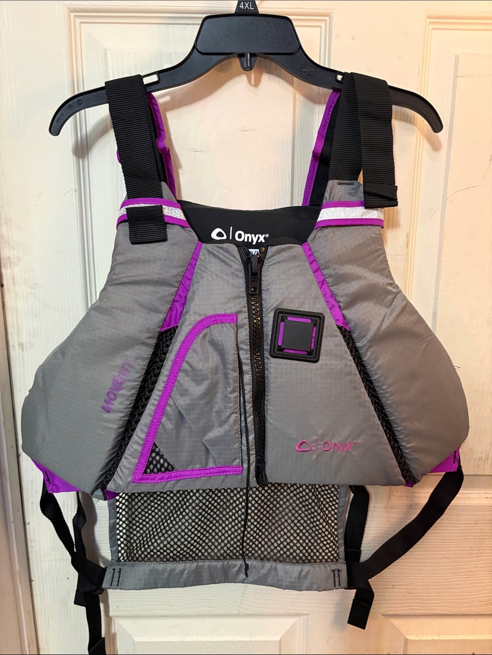 Onyx Gray with Purple Trim PFD Vest